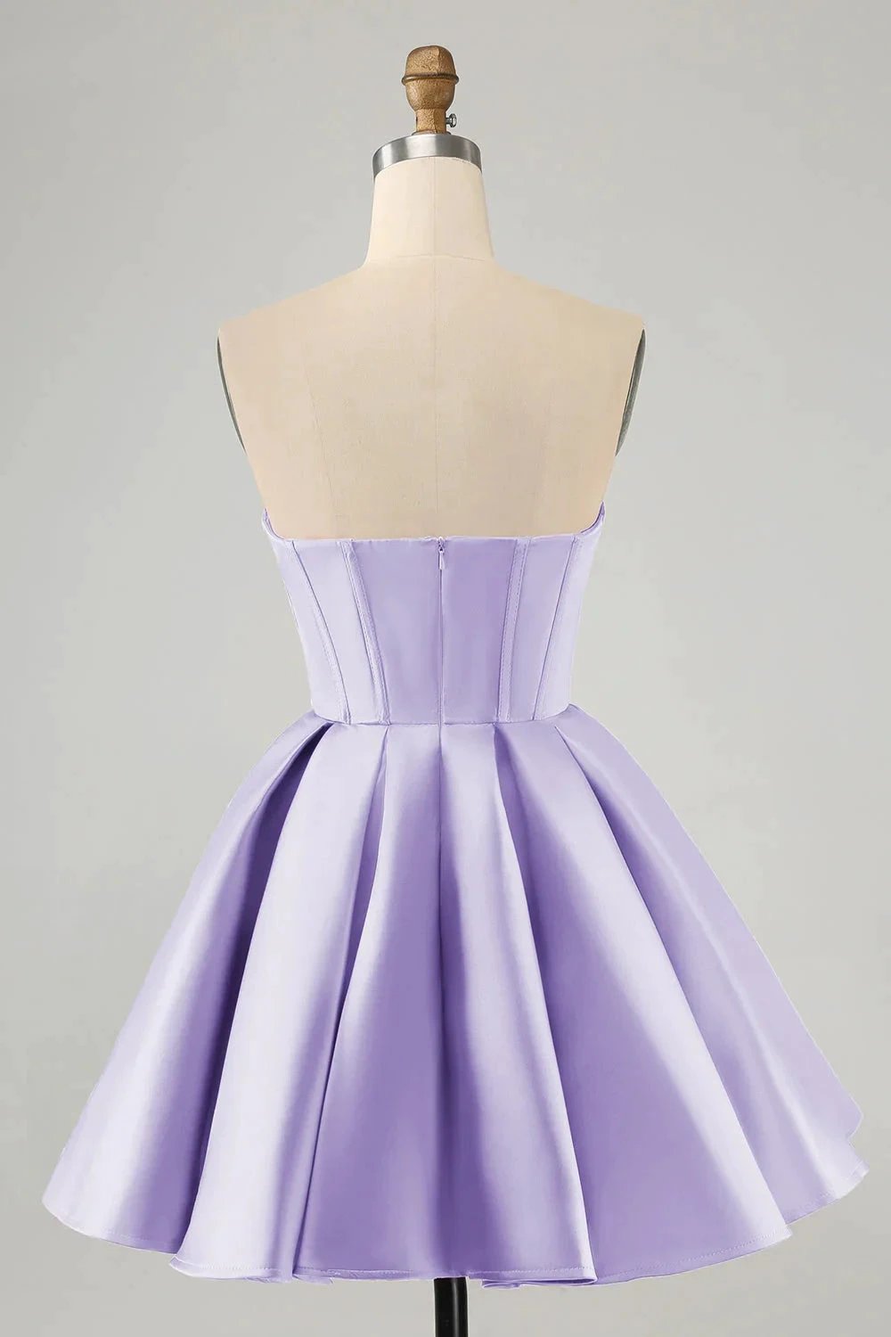 Cute A Line Sweetheart Corset Short Fuchsia Homecoming Dress with Beading by WEDTREND