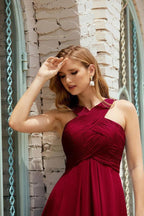 Halter Bridesmaid Dresses Formal Cocktail Prom Gown 28015 by numbersea