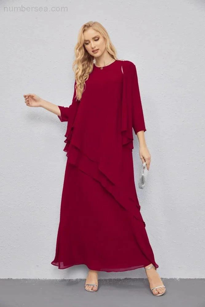 Mother of Bride Dresses with Open Front Lightweight Cardigan Formal Prom Gown 28081 by numbersea