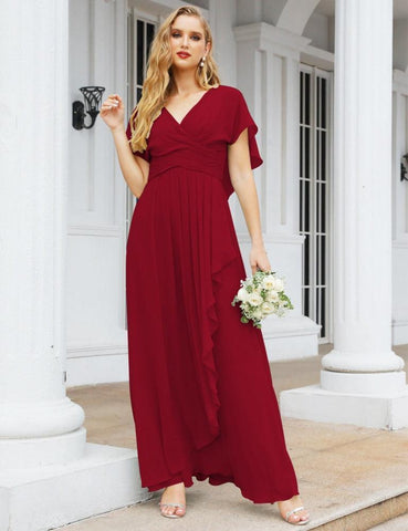Numbersea Bridesmaid Dresses Backless Formal Prom Gowns for Evening Party Mother of The Bride Dress 28040