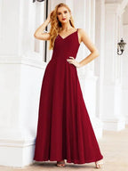 Numbersea Spaghetti Strap Bridesmaid Dresses V Neck Butterfly Back Fromal Evening Party Prom Gown 28036 by numbersea