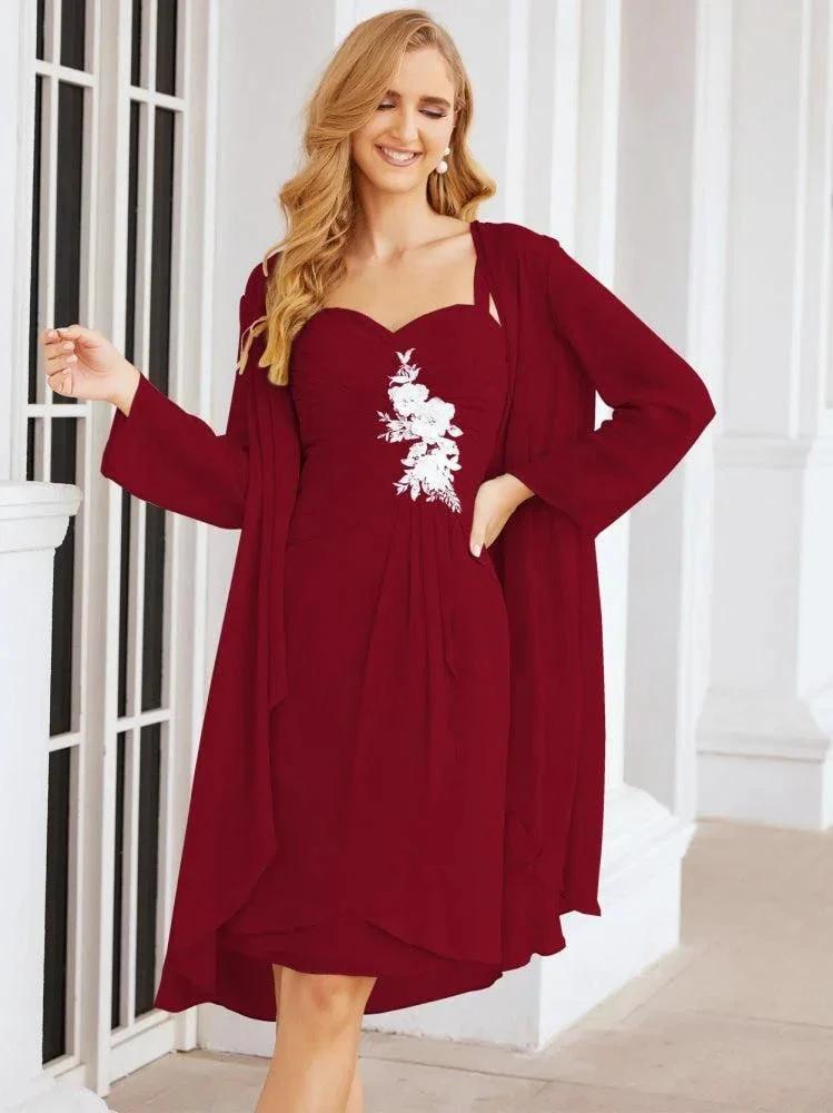 Sunnderly Mother of The Bride Groom Dresses Lace Appliques for Wedding Guest SY28066 by numbersea