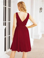 Numbersea Homecoming Dresses Knee Length Skirt V Back 28062 by numbersea