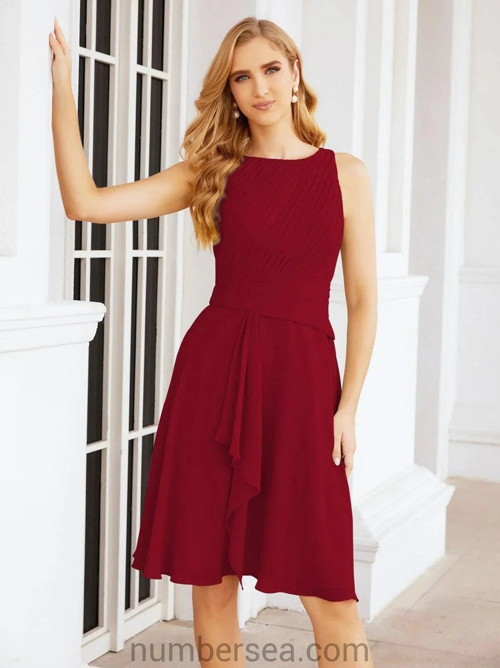 Sunnderly Mother of The Bride Dresses Prom Dress Casual Pleated Dress SY28065 by numbersea