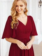 Numbersea Bridesmaid Dresses for Women Wedding Long Party Prom Dress 28068 by numbersea