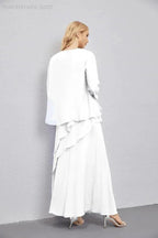 Mother of Bride Dresses with Open Front Lightweight Cardigan Formal Prom Gown 28081 by numbersea