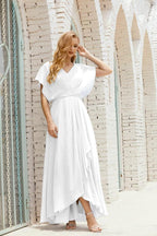 Numbersea Mother of The Bride Dresses Plus Size V-Neck Floor Length Formal Prom Dress for Wedding Guest 28020 by numbersea