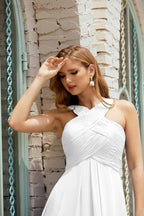 Halter Bridesmaid Dresses Formal Cocktail Prom Gown 28015 by numbersea