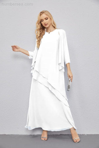 Mother of Bride Dresses with Open Front Lightweight Cardigan Formal Prom Gown  28081