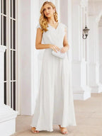 Sunnderly Bridesmaid Dresses Cape Formal Prom Dress Open Back Gowns for Mother of The Bride SY28058 by numbersea