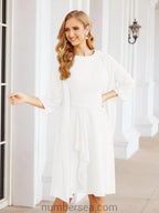Sunnderly Mother of The Bride Dresses Prom Dress Casual Pleated Dress SY28065 by numbersea