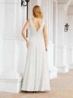 Numbersea Bridesmaid Dresses for Wedding Ruffles Long Formal Prom Gowns 28039 by numbersea
