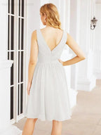 Numbersea Homecoming Dresses Knee Length Skirt V Back 28062 by numbersea