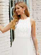 Lace Bridesmaid Dress Floor Length Evening Gowns with Pockets 28017 by numbersea
