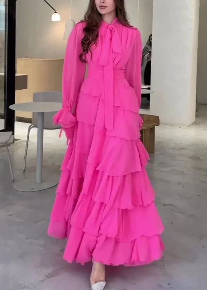 Fashion Chiffon Layered Ruffled Long Prom Dress Elegant Party Evening Dress Y7617 by simplepromdress