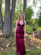 Sexy Deep V Neck Sheath Evening Dress Y5762 by simplepromdress