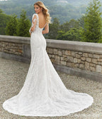 Wedding Dress Mermaid Lace Sweetheart Neckline With Detachable Full Sleeves Custom Made Plus Sizes Vestidos De Novia by payinti