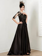 A-Line/Princess Jewel Neck Floor-Length Mother of the Bride Dresses by Dreamylily