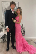 Tulle Mermaid Scoop Neck Lace Up Prom Dresses Evening Dresses Y6455 by simplepromdress