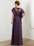 Vestidos de madre de la novia de corte A/princesa con apliques 