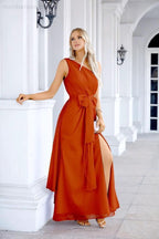 Ladies Chiffon One Shoulder Bridesmaid Evening Dress Wedding Party Evening Dress 28133 by numbersea