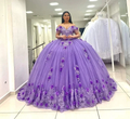Light Purple Off The Shoulder Quinceanera Dresses,Luxurious Ball Gown,Sweet 15 Dress Y4800 by simplepromdress