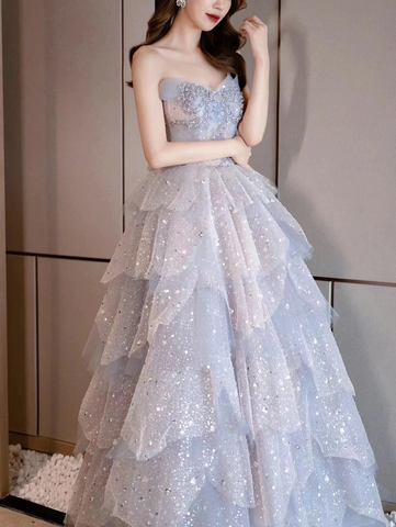 Lujoso vestido de fiesta brillante, vestido de quinceañera, vestido de princesa, Y2403