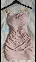 Pink Spaghetti Straps Dress Sexy Pink Homecoming Dress Y2036 by simplepromdress