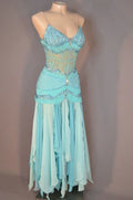 Unique Chiffon Sequins Beaded Evening Dress Spaghetti Straps Party Dress Y8464 by simplepromdress