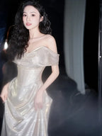 Shiny Off The Shoulder Mermaid Prom Dress Long Evening Dress Y8185 by simplepromdress