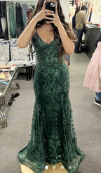 Charming Red Mermaid Lace Appliques Prom Dress,Evening Dress Winter Dance Dress Y4345 by simplepromdress