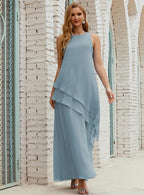 Chiffon Long Plus Size Mother of Bride Dresses Formal Bridesmaid Prom Gown SY28019