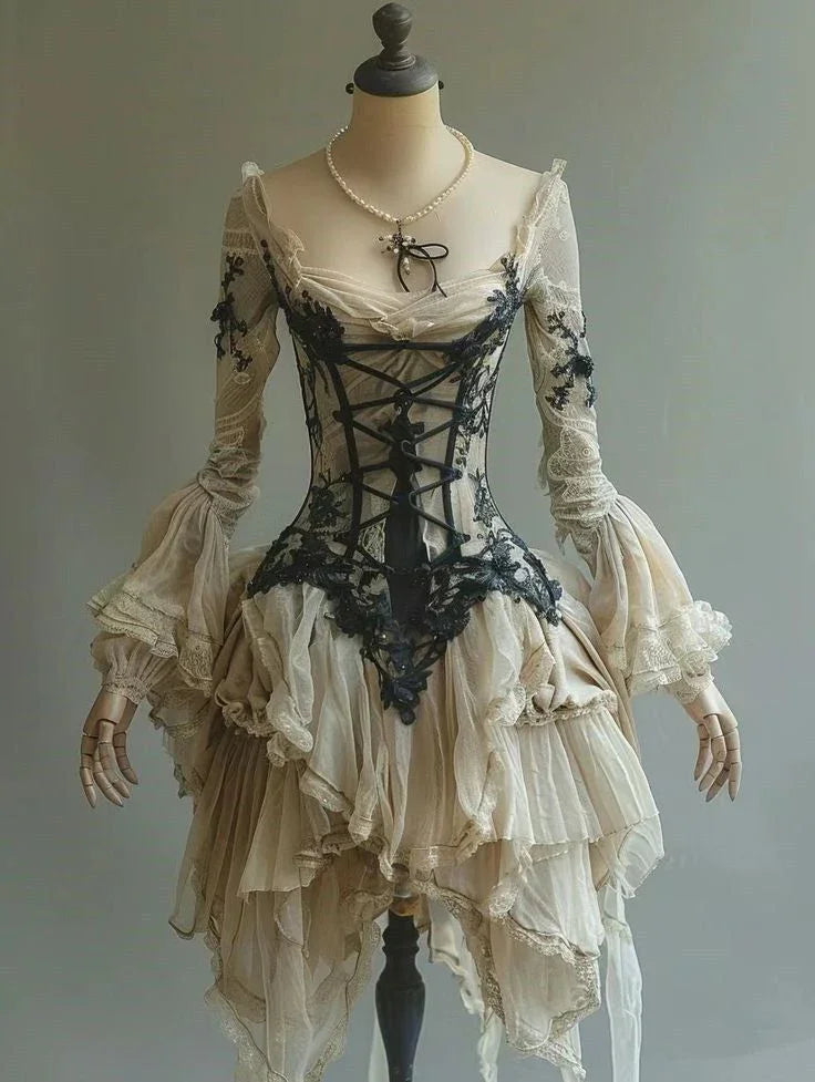 Vestido Retro de Renda Chiffon para Regresso a Casa Vestido Curto de Festa para Baile Y7916