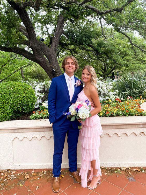 Charming Pink Long Prom Dress Chic Evening Dress Y419 by simplepromdress