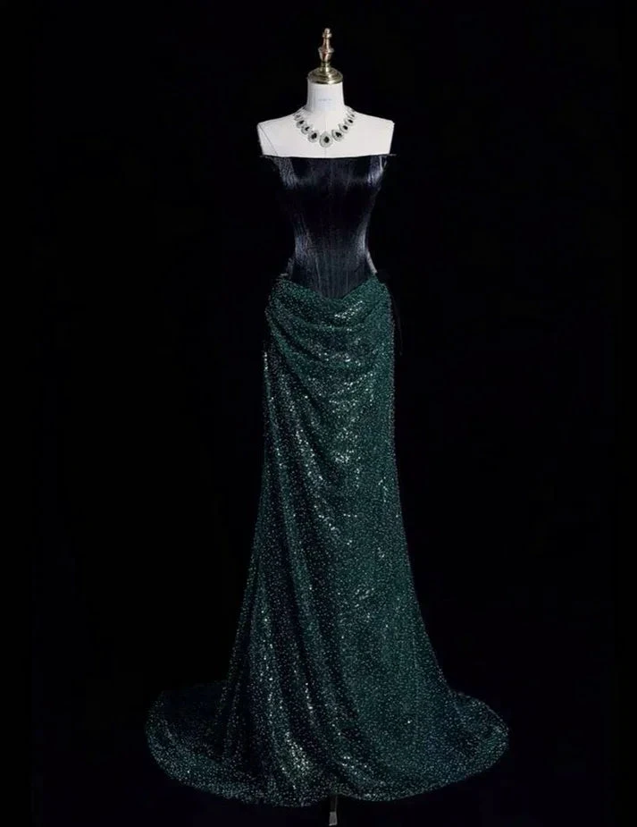 Unique Strapless Long Mermaid Prom Dress Party Evening Dress Y7465 by simplepromdress