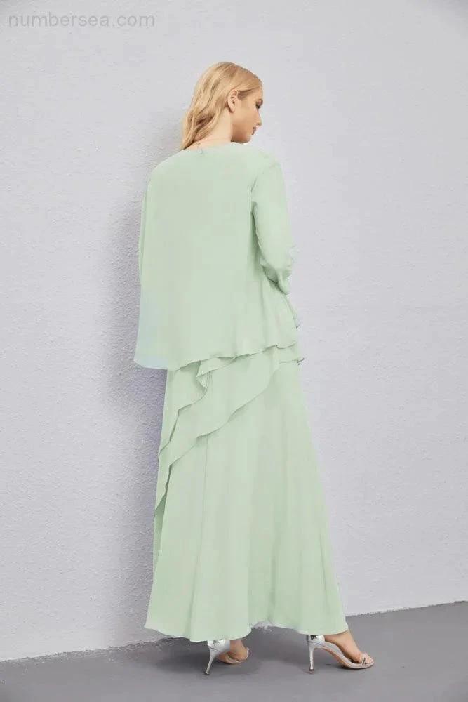 Mother of Bride Dresses with Open Front Lightweight Cardigan Formal Prom Gown 28081 by numbersea