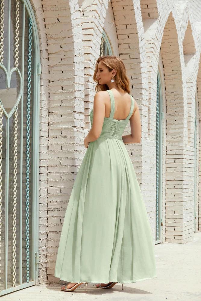 Halter Bridesmaid Dresses Formal Cocktail Prom Gown 28015 by numbersea