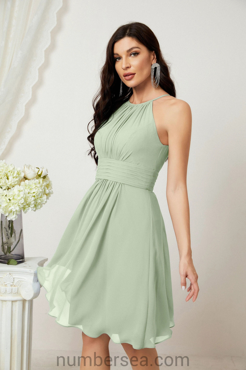 Halter Homecoming Dresses Formal Evening Party Cocktail Dress 28011 by numbersea