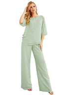 Sunnderly Elegant 2 Piece Mother of The Bride Dress Plus Size Pant Suits Ruffle Layers Sliver Housecoat SY28064 by numbersea