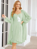 Sunnderly Mother of The Bride Groom Dresses Lace Appliques for Wedding Guest SY28066 by numbersea
