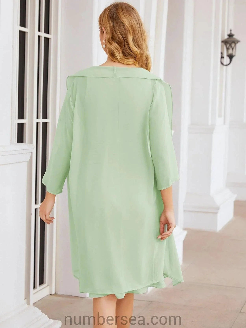 Sunnderly Mother of The Bride Dresses Prom Dress Casual Pleated Dress SY28065 by numbersea