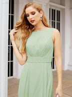 Numbersea Bridesmaid Dresses for Wedding Ruffles Long Formal Prom Gowns 28039 by numbersea