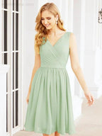 Numbersea Homecoming Dresses Knee Length Skirt V Back 28062 by numbersea