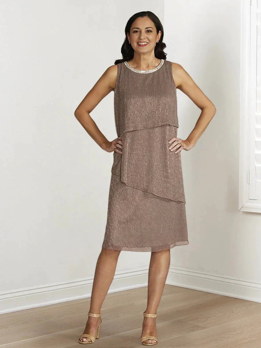 Sheath/Column Mother of the Bride Dresses with Sequins & Jacket by Dreamylily