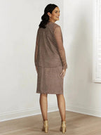 Sheath/Column Mother of the Bride Dresses with Sequins & Jacket by Dreamylily