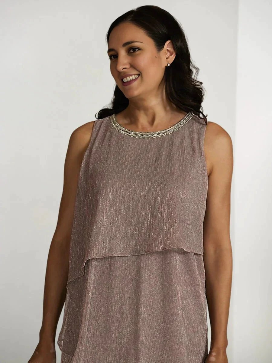 Sheath/Column Mother of the Bride Dresses with Sequins & Jacket by Dreamylily