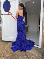 Sexy Mermaid Glitter Prom Dress Long Evening Gowns Dark Green Women Formal Dresses Y4329 by simplepromdress