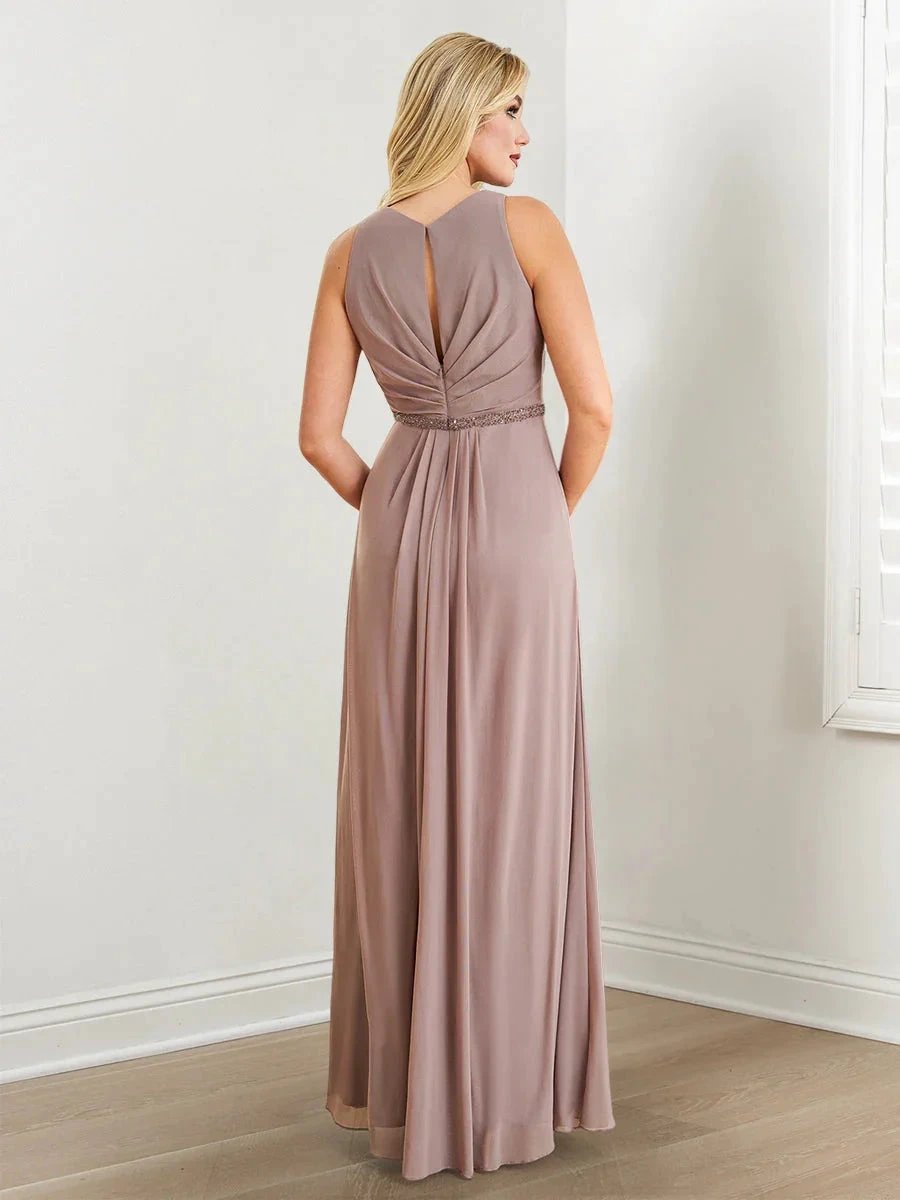 A-Line/Princess Sleeveless Mother of the Bride Dresses with Beading & Wraps by Dreamylily