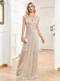 Sweep Train Sparkly Sequin Luxurious Evening Long Dresses Formal Occasion Elegant Prom Dress 2025 Luxury Gown Birthday by Sunnderly