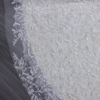 White Nude Lace Mermaid Wedding Dress Luxury Beaded Sequins   Tulle Gloves SW161